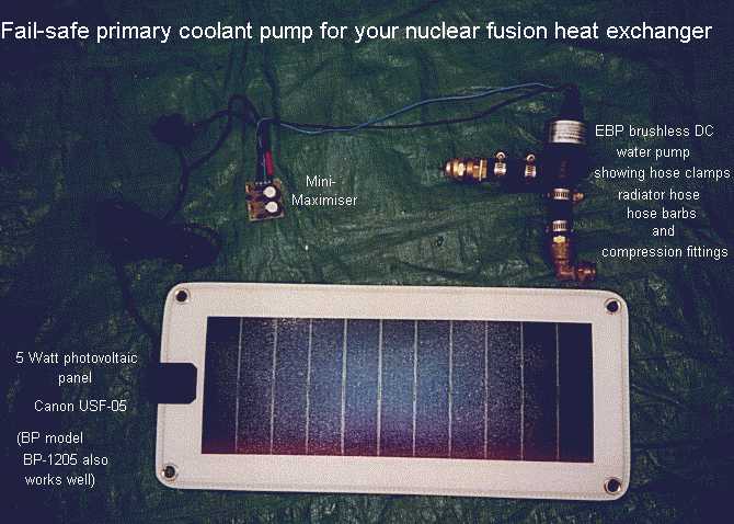 Fail-safe = pump operation is mandated by the energy flux from your reactor core